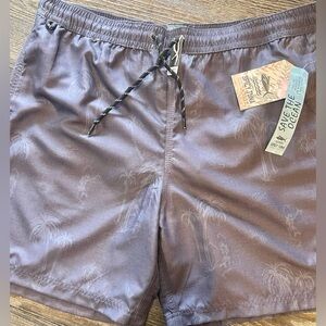 NWT Spicy Tuna Swim Trunks | Size XL | Charcoal Palms